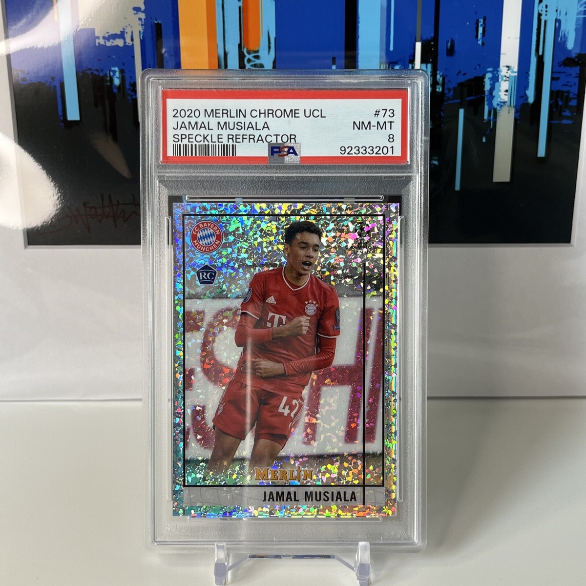 Jamal Musiala 2020-21 Topps Merlin Chrome Speckle Refractor Rookie 