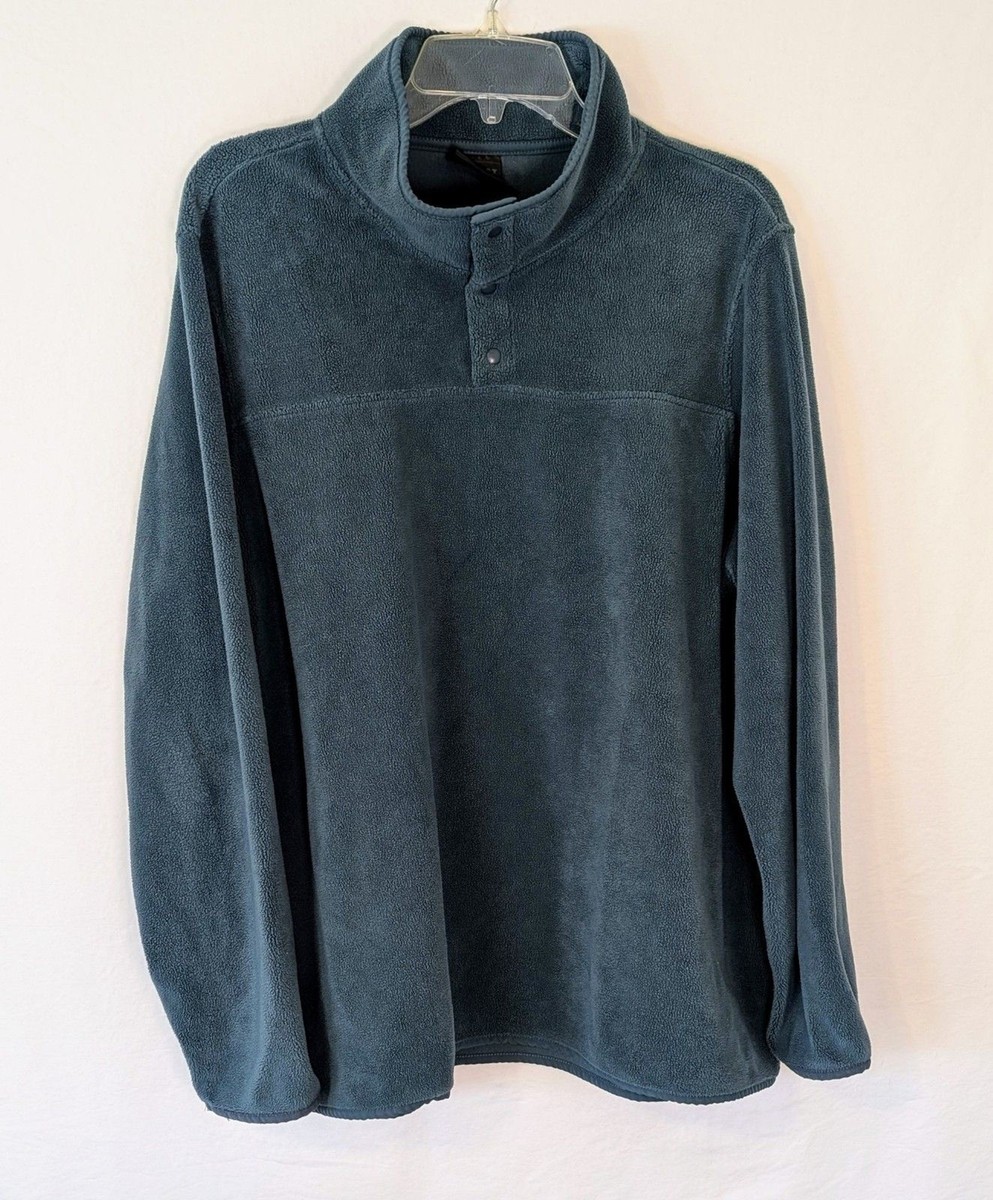 32 Degrees Heat Womens Midweight Snap Arctic Fleece Pullover Midnight Muse, XXL