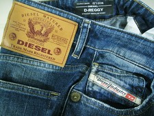  HOT Women's DIESEL  D-REGGY 9A06 RELAXED STRAIGHT STRETCH Denim Jeans 25 x 32