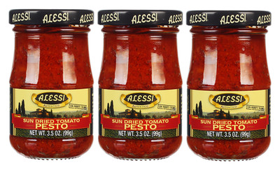 Alessi Sun Dried Tomato Pesto Sauce 3 Pack