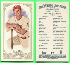 2012 Topps Allen & Ginter MINI Base #13 Drew Stubbs - Cincinnati Reds