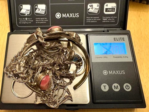 Vintage Scrap Sterling Silver Lot of 63 Grams, Used Old Jewelry Rings, Bracelets