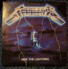 METALLICA "RIDE THE LIGHTNING" VINYL LP ELEKTRA MEGAFORCE 60396 READ DESCRIPTION