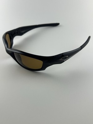 Oakley Straight Jacket Jet Black Frame Bronze Polarized Lens Gunmetal Icons RARE