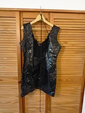 vintage Lackleder Lackoberteil mit Schnürung alte Studiobereich Kleidung