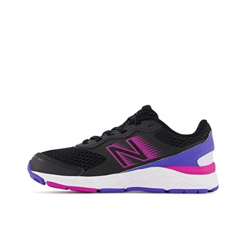 NEW BALANCE NIÑOS 680 V6 CORDONES NEGRO/MAGENTA POP/AURA TALLA 11 NIÑOS PEQUEÑOS Foto 3 de 4