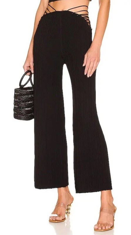 Cult Gaia Abela Pant, Black, Medium, Retails $288