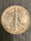 1937  Philadelphia  Mint Silver Liberty Walking Half Dollar  lot # 2046