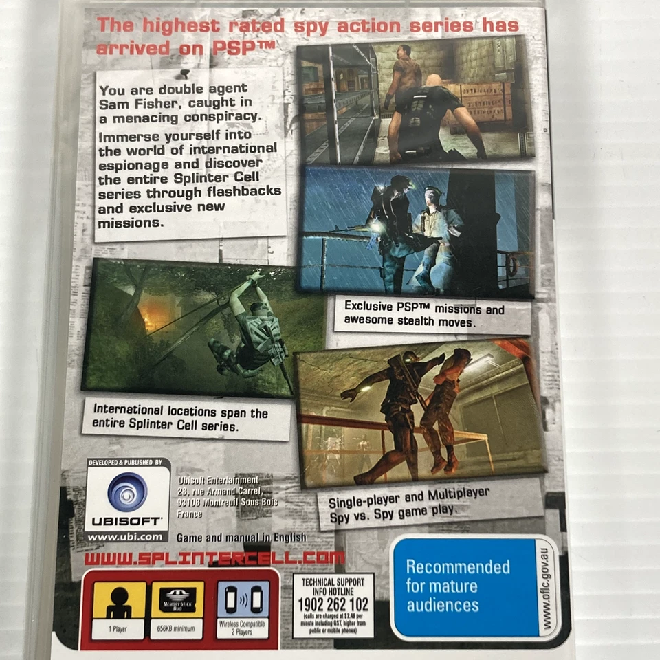 Tom Clancy's Splinter Cell Essentials Sony PSP (2006) Brand New & Factory Sealed - Image 4 of 4