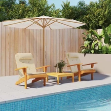 Adirondack Chair Cushion Set of 2 Beige