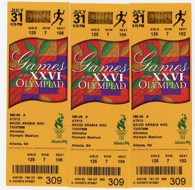 Lot of 3 1996 Atlanta Olympics Games of the XXVI Olympiad Cultural Olympiad