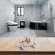 High Quality Chrome Faucet Handle Valve And Turn Tap G1/2 Lever Taps Tops