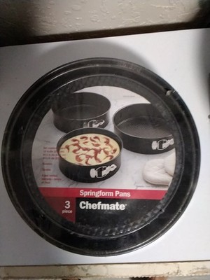 Springform Pans 3 Piece Chefmate 10'', 9.5'', 8.5''