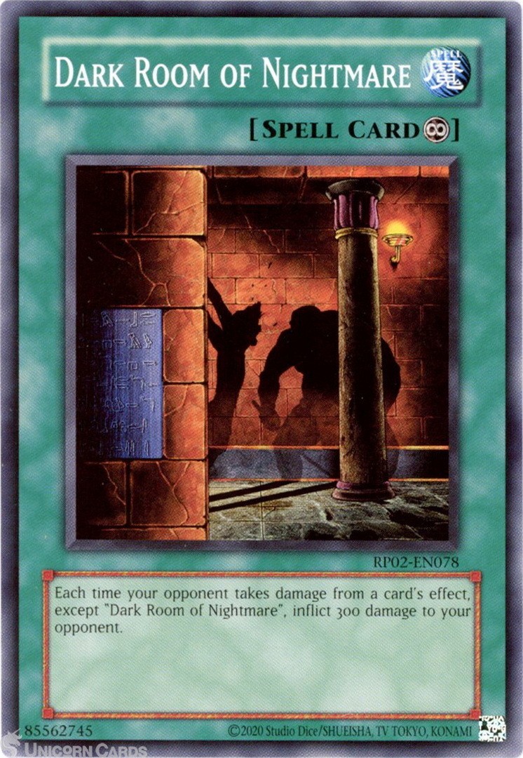 RP02-EN078 Dark Room of Nightmare : Common UNL Edition Mint YuGiOh Card