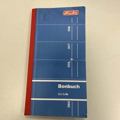 HERLITZ Bonbuch 0891 61/4 360 Bons Grün Abreißbon