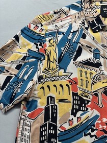 Nuon Relaxed Fit Vibrant Graphic Print Short Sleeve Men's Casual Shirt, Size S.