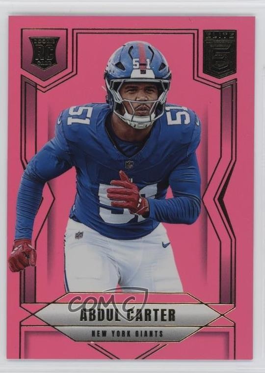 2025 Panini Donruss Elite Rookies Pink Ink Abdul Carter #111 9bg