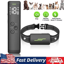 3300 FT Remote Dog Shock Training Collar Rechargeable Waterproof LCD Pet Trainer