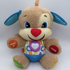 INTERACTIVE Fisher Price Laugh Learn Smart Stages Dog 2017 Toy Plush SINGS TALKS