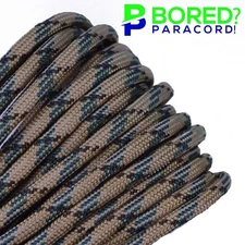 Lowland Forest - 100 FT - 550 Paracord Rope 7 strand Parachute Cord