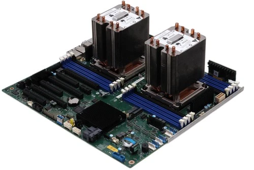 Intel S2600STBR Dual Socket 3647 Server Board inc CPU Cooler & I/O Bezel