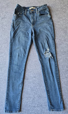 Levi's 721 Jeans Women's Size 28 Blue High Rise Skinny Distressed Medium Wash