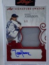 2025 Leaf Spectacular Randy Johnson Auto Game-Used Signature Swatch 1/2 SS-RJ1