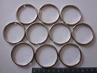 10 SchlüSselringe 50 Mm ø SchlüSselspaltring SchlüSselring SchlüSsel Ring