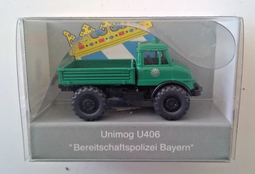 Wiking Sondermodell Unimog U406 ,, Bereitschaftspolizei Bayern" OVP -1:87 - Neu