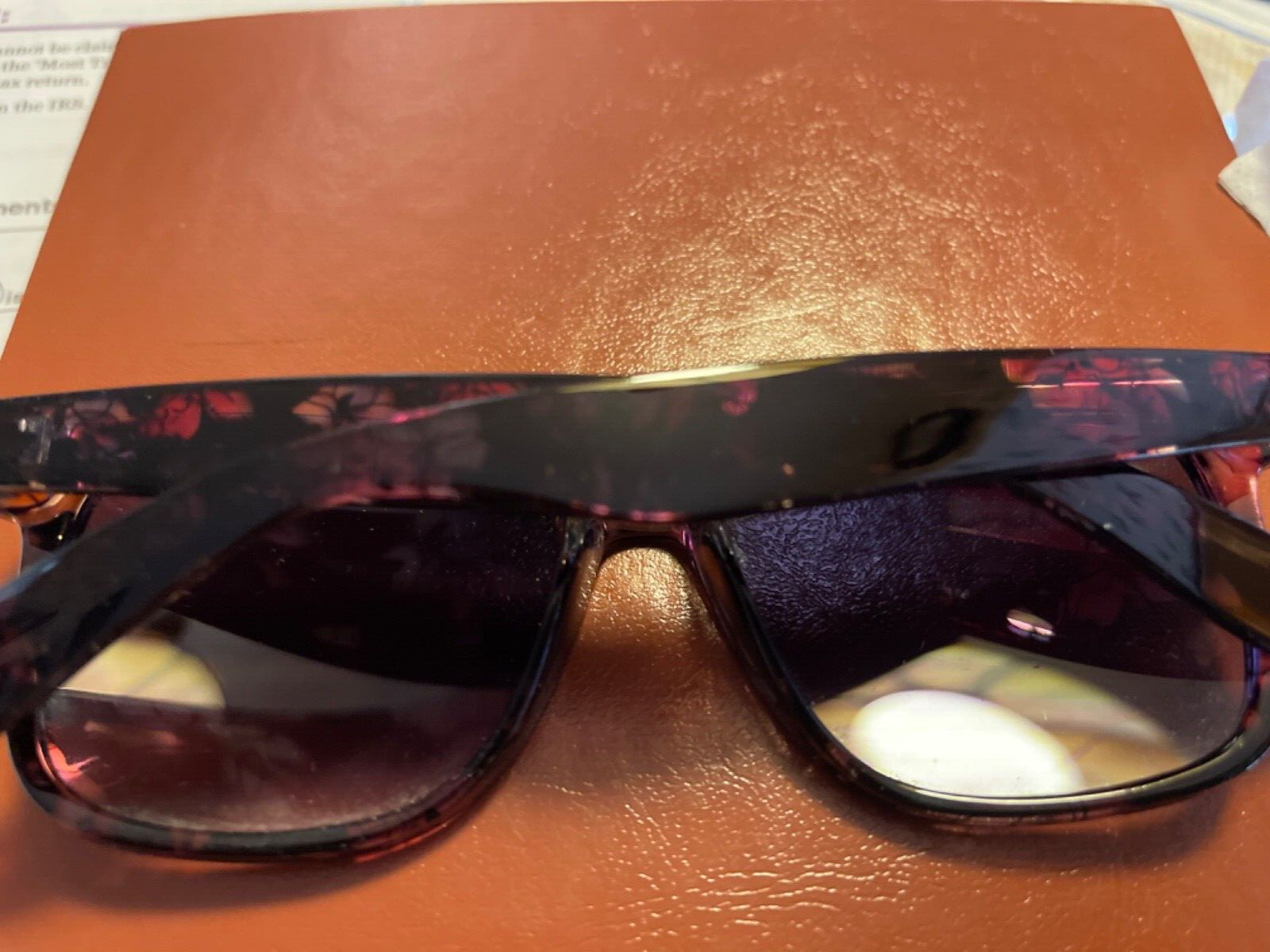 Suntastic Multicolor Gradient Acetate Sunglasses … - image 2