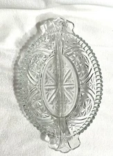 Dish Anchor Hocking Stars And Bars Clear Divided Relish Dish