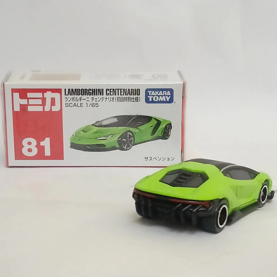 Зеленый редкий родстер Lamborghini Centenario Takara Tomy Tomica 81 1:65 - Изображение 4 из 4