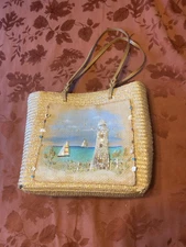 Capelli New York Wicker Shoulder Bag For Women