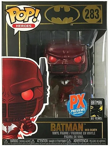 Funko POP #283 Heroes DC Batman Red Death Exclusive Figure Brand New In  Stock