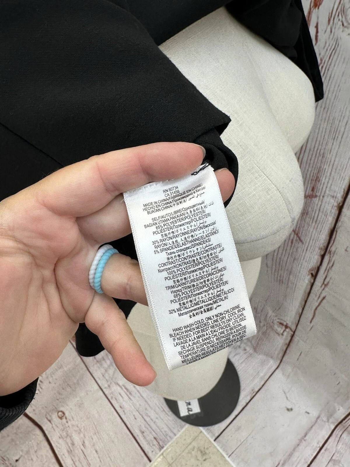 VALENTINO Abito nero nuovo con etichette BCBG Maxazria Valentine taglia large tcc