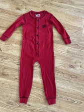 Lazy One Kid’s Flapjack Pajama 2T Red Bear Bum