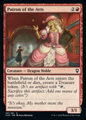 MTG Baldur's Gate *FOIL* C Patron of the Arts #191