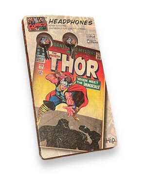 Thor In Ear Kopfhörer Vintage Thor Marvel Comics 2010 Neu mit Etikett Versand