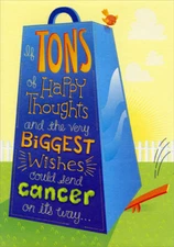 Tons of Happy Thoughts: Fight Pediatric Cancer - Designer Greetings Support Card