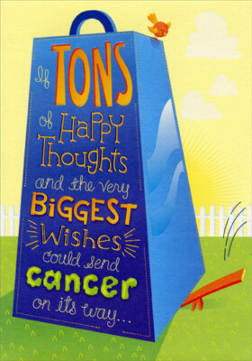 Tons of Happy Thoughts: Fight Pediatric Cancer - Designer Greetings Support Card