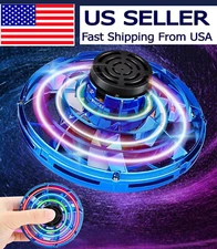 Flying Fidget Spinner Drone Ball UFO Stress Focus Hand Fun Toy LED Kids & Adults