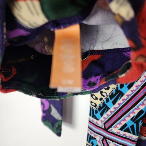 LuLaRoe Kids Leggings Small Medium S/M New Soft 2 Pack Halloween Geometric - Picture 5 of 5