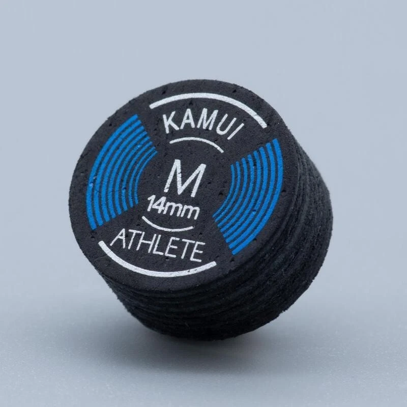 Kamui Cue Tip - GENUINE - For your pool cue. Athlete Black M - Medium.