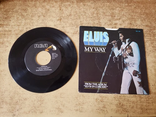 1970s VG++ Elvis Presley – My Way / America 11165 45