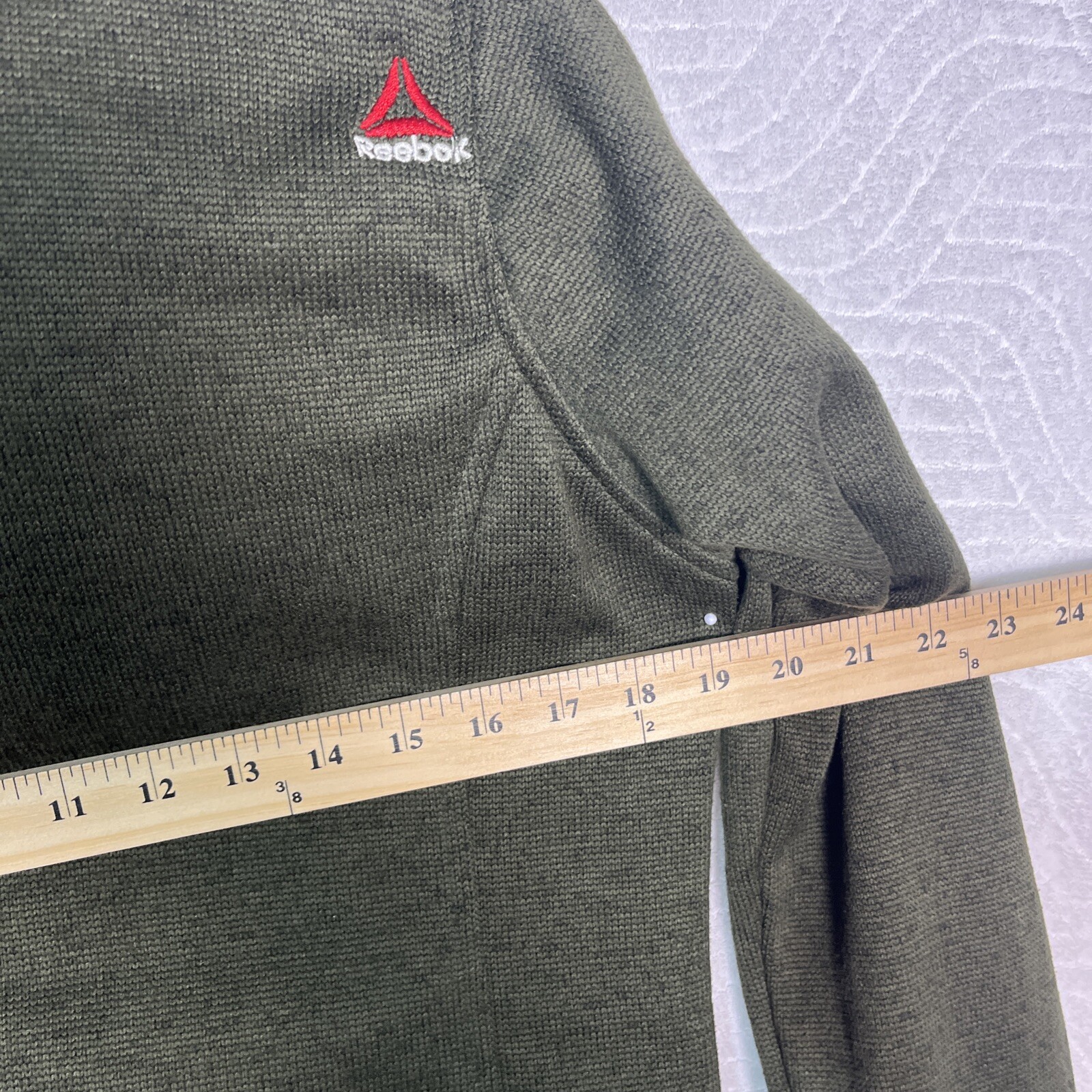 REEBOK Full Zip Jacket Womens Sz Large Polyester Lined Fleece Hooded Coat 0051 thumbnail 18