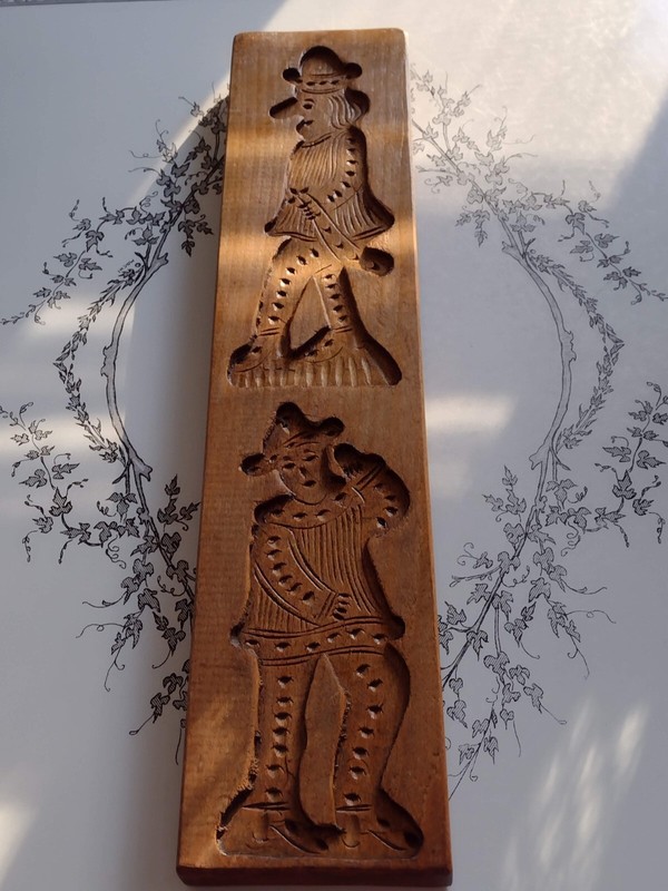 Vintage Antique Hand Carved German Gingerbread Cookie Mold Folk Art Primitive