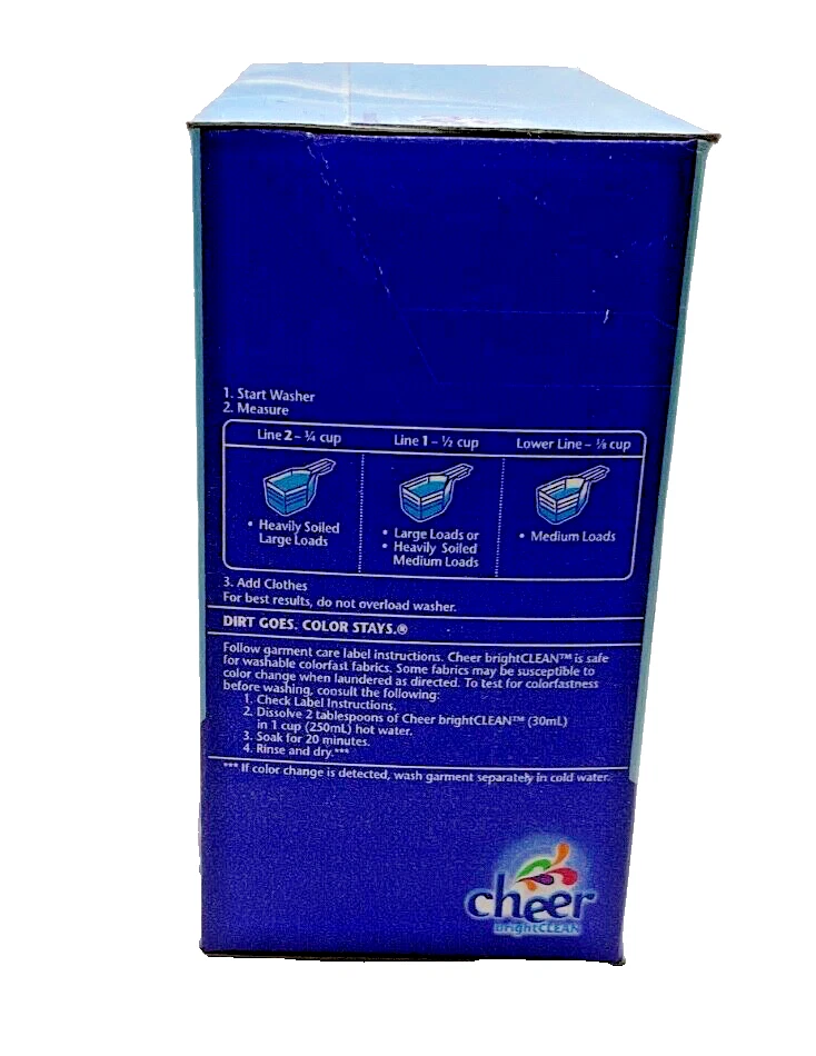 Cheer Bright Clean Detergent-Fresh Clean Scent / 26oz (1.62 lb) - Image 2 of 3