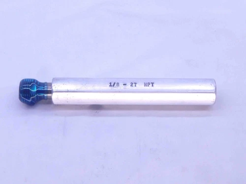 1/8 27 NPT L1 PIPE THREAD PLUG GAGE .125 .1250 N.P.T. NATIONAL TAPER INSPECTION