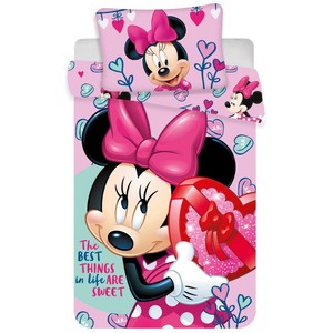 Disney Minnie Mouse Baby Duvet Cover Pink Bedding Set Girl ...
