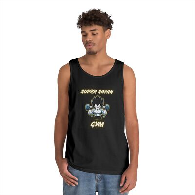 Super Sayan Gym Tank Top, Unisex Workout Shirt, Fitness Gear, Gift